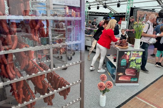 Stand von Montenauer Schinken bei der GLS