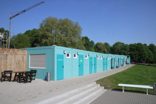 Die Umkleide-Container