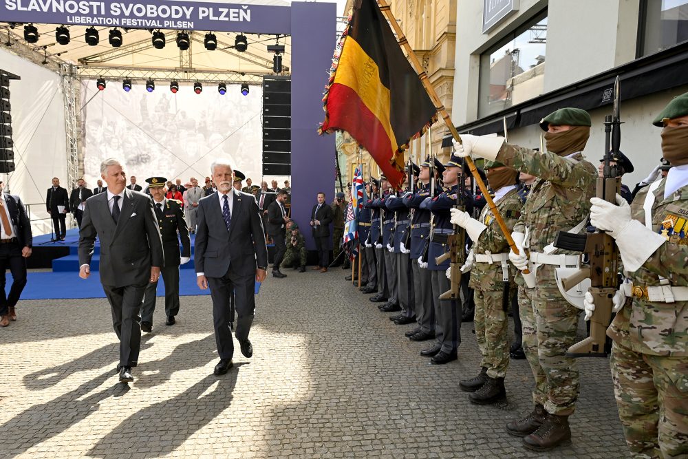 König Philippe und Tschechiens Präsident Petr Pavel in Pilsen am 6. Mai 2025