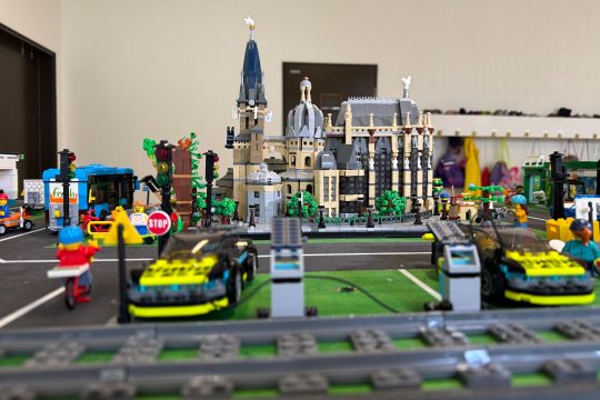 Mit Legosteinen erstelltes Stadtmodell von Aachen