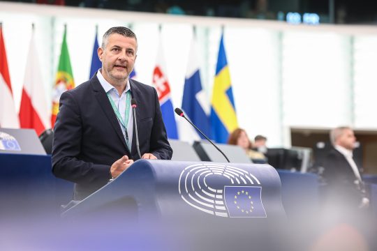 Pascal Arimont im Europäischen Parlament in Straßburg