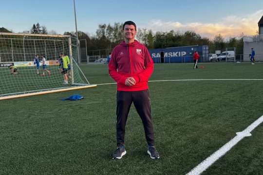 Patrick Kriescher auf dem Fußballplatz