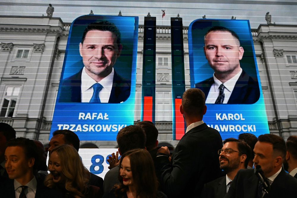 Die Präsidentschaftskandidaten Trzaskowski und Nawrocki