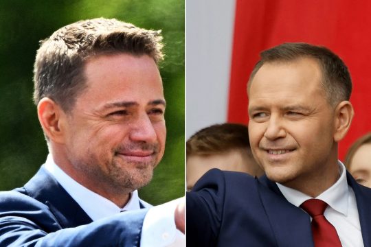 Der Liberale Rafal Trzaskowski und der Rechtskonservative Karol Nawrocki