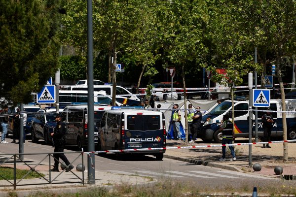 Polizeifahrzeuge am Tatort