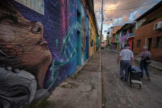 Graffiti in den Straßen von Porto Allegre