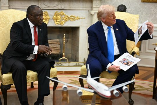 Südafrikas Präsident Cyril Ramaphosa zu Gast bei US-Präsident Donald Trump