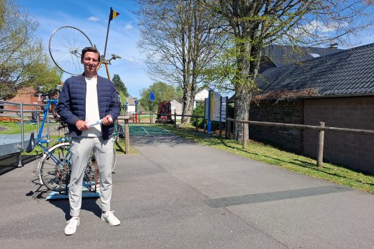 Auf dem Ravel-Weg in Montenau - Christoph Hendrich von der TAO