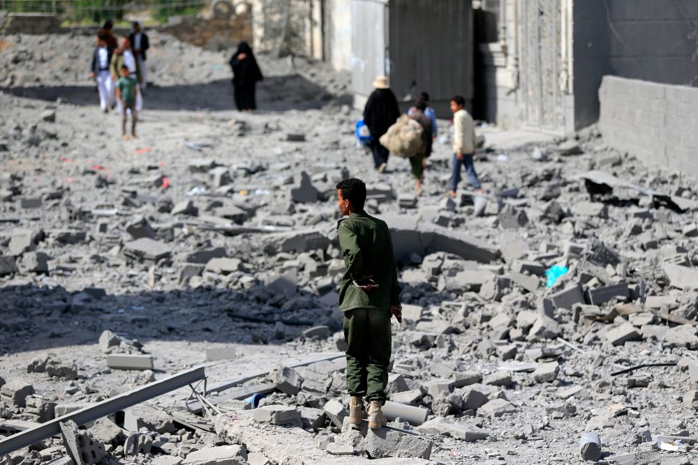 Zerstörungen in Sanaa nach US-Angriffen
