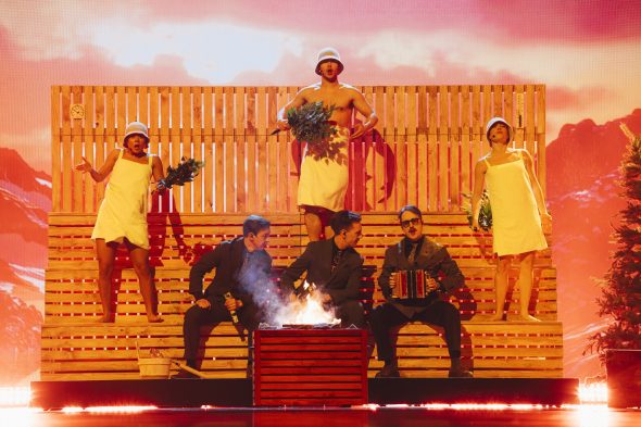 Probe von Schweden beim ESC