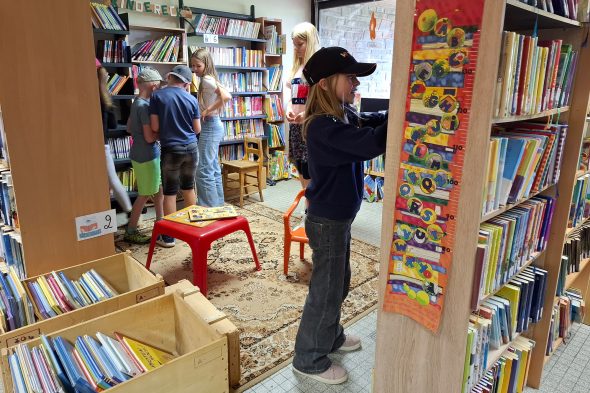Die Bibliothek in der alten Schule in Hünningen