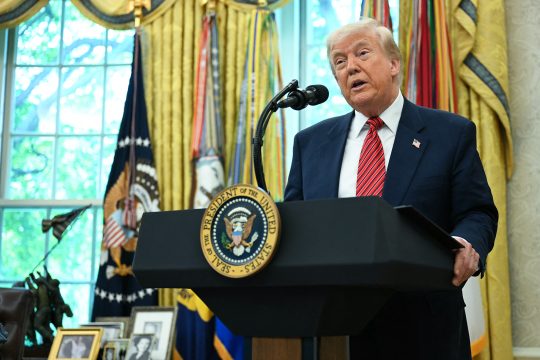 US-Präsident Donald Trump am Mittwoch im Oval Office