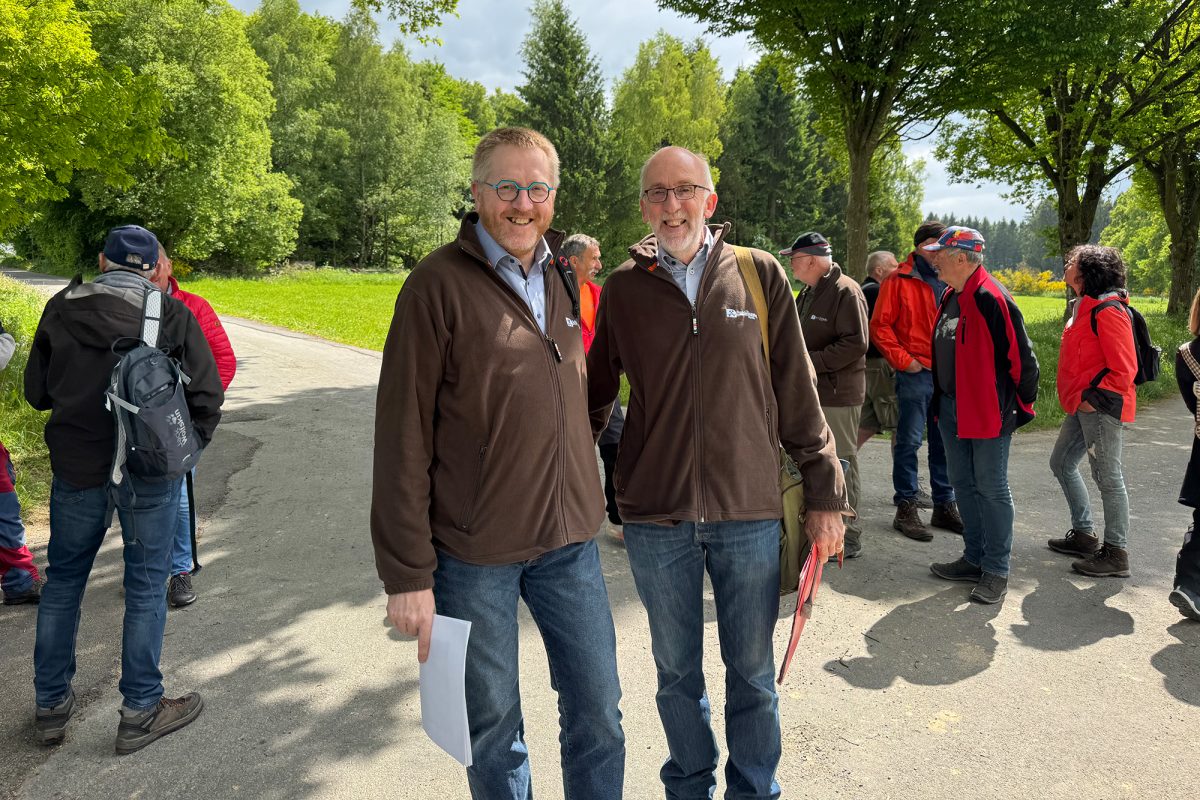 Die beiden Geologen Thomas Servais und Jean-Marc Marion
