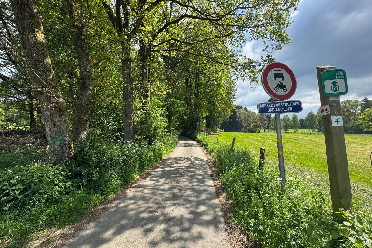 Ein Teil des Wanderwegs der Goldroute