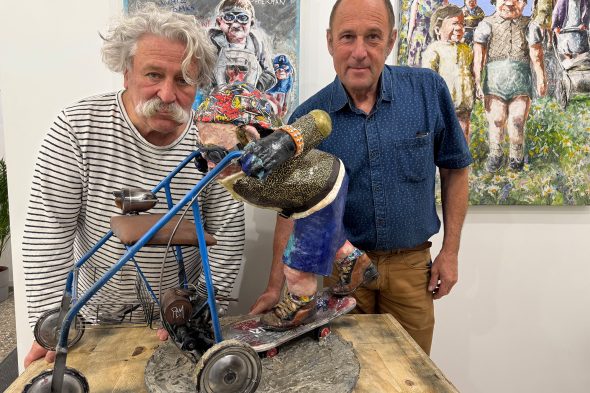 Ausstellung Robert Alonzi in der Galerie Fox Eupen (Bild: Simonne Doepgen/BRF)