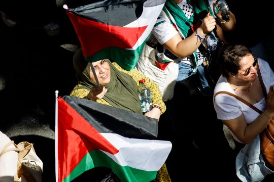 Pro-palästinensische Demonstration in Brüssel (Bild vom 11. Mai 2025)