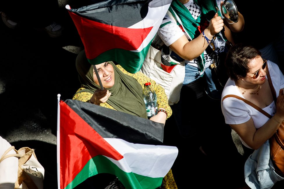 Pro-palästinensische Demonstration in Brüssel (Bild vom 11. Mai 2025)