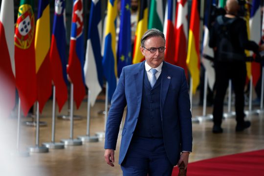 Premierminister Bart De Wever beim EU-Gipfel in Brüssel