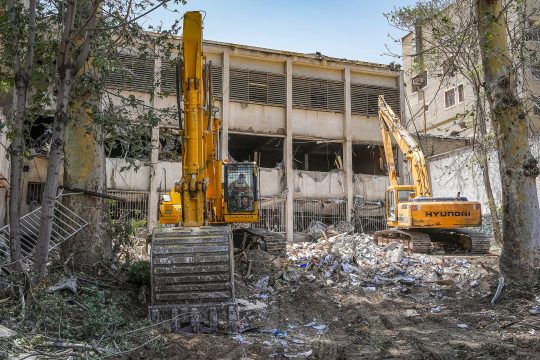 Das Ewin-Gefängnis in Irans Hauptstadt Teheran nach dem Angriff