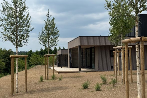 Chalets der neuen Ferienanlage in Wirtzfeld