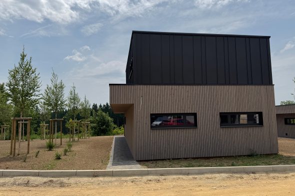 Chalets der neuen Ferienanlage in Wirtzfeld