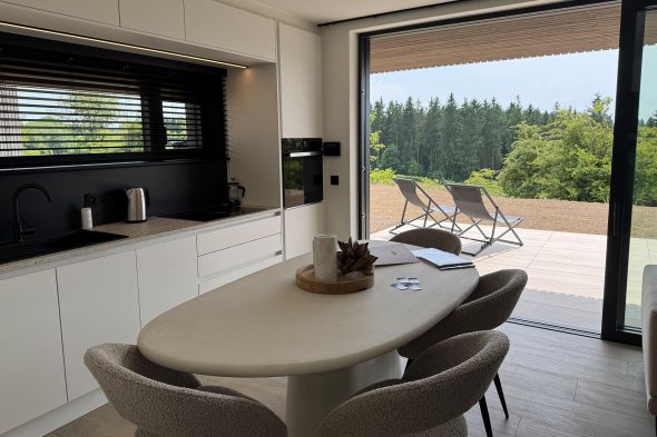 Chalets der neuen Ferienanlage in Wirtzfeld