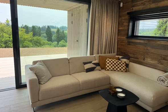 Chalets der neuen Ferienanlage in Wirtzfeld