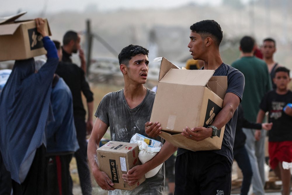 Hilfsgüter-Verteilung im Süden des Gazastreifens