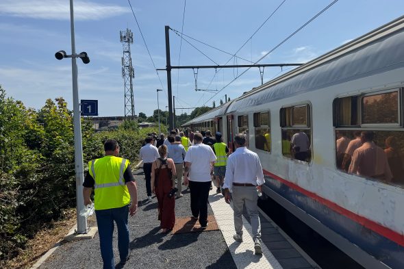 Historische Bahnfahrt und Bahnhofsfest in Raeren
