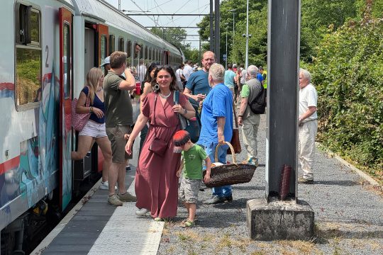 Historische Bahnfahrt und Bahnhofsfest in Raeren