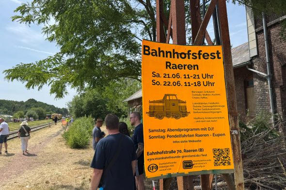 Historische Bahnfahrt und Bahnhofsfest in Raeren