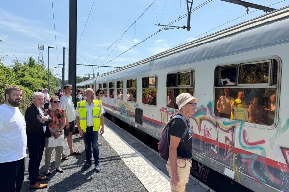 Historische Bahnfahrt und Bahnhofsfest in Raeren