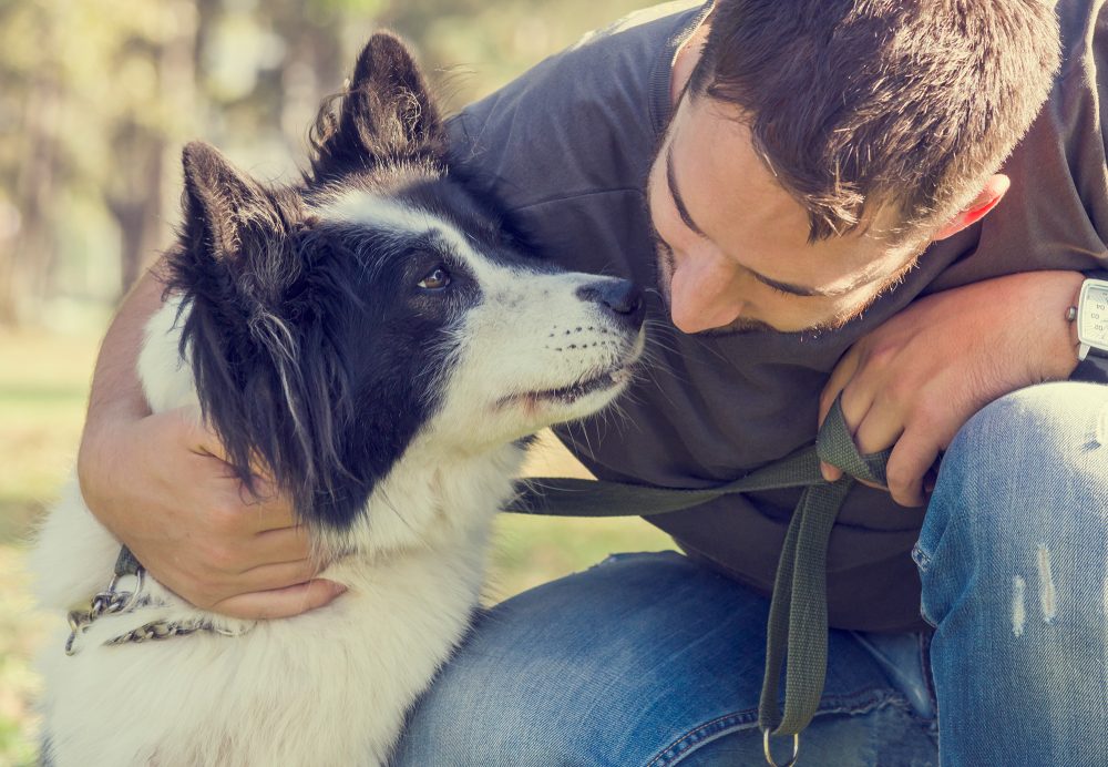 Hund und Herrchen