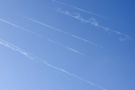 Iranische Raketen fliegen Richtung Israel am 19. Juni 2025