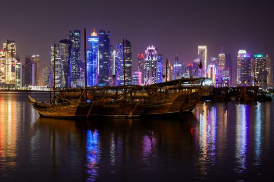 Skyline von Katars Hauptstadt Doha