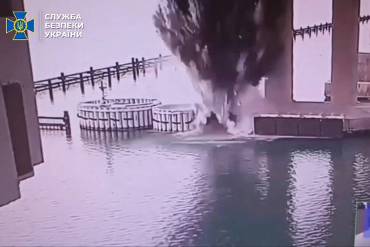 Ukraine meldet erneuten Angriff auf die Krim-Brücke