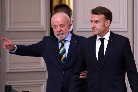 Brasiliens Präsident Lula und Frankreichs Präsident Macron