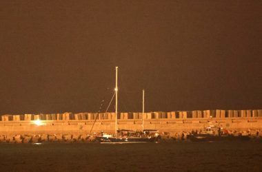 Das Schiff Madleen im Hafen von Ashdod