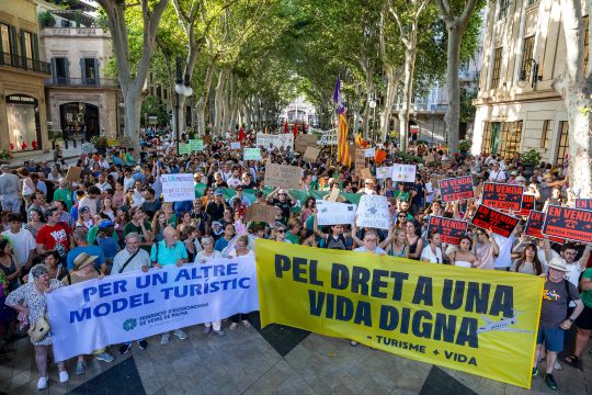 Proteste gegen Massentourismus auf Mallorca