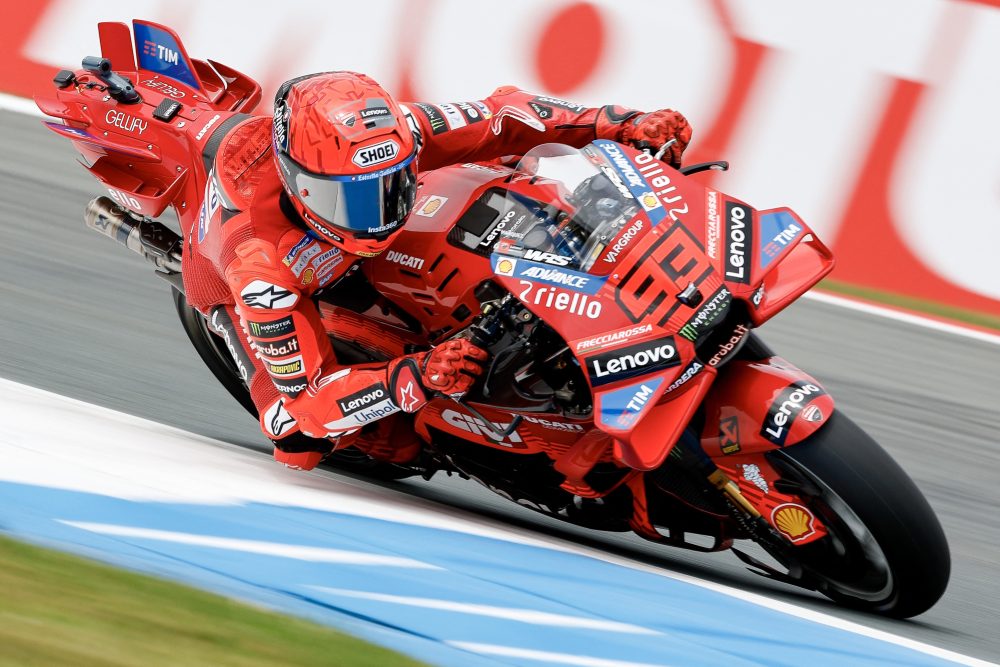 Marc Marquez beim Training in Assen