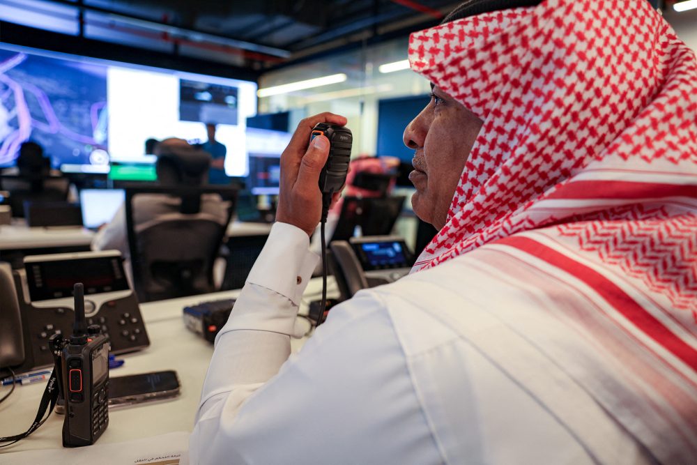 Im Kontrollzentrum in Mekka