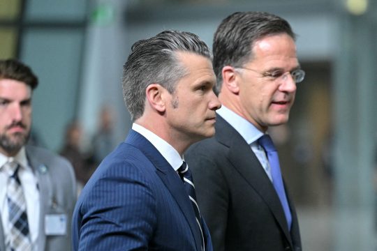 Nato Generalssekretär Rutte und US-Verteidigungsminister Hegseth