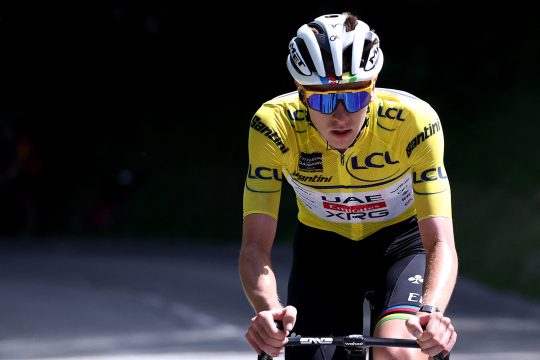 Tadej Pogacar bei der Königsetappe der Dauphiné-Rundfahrt
