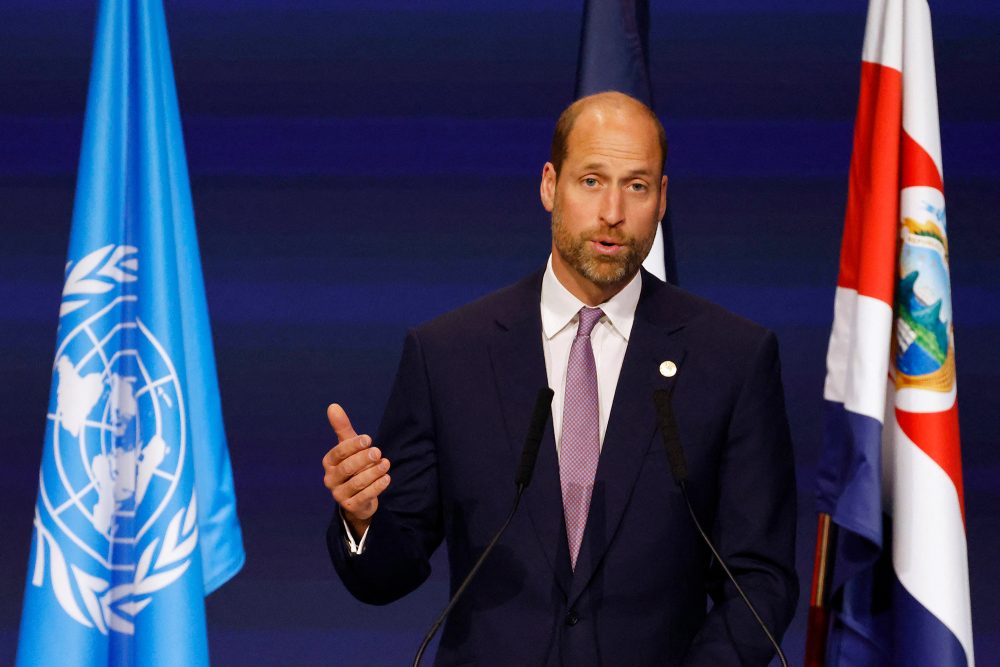 Prinz William spricht zu den Teilnehmern beim "Blue Economy and Finance Forum" in Monaco