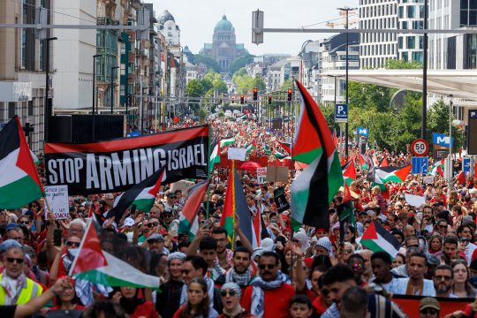Proteste gegen den Gaza-Krieg in Brüssel