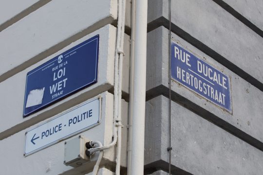 Die Brüsseler Rue de la Loi