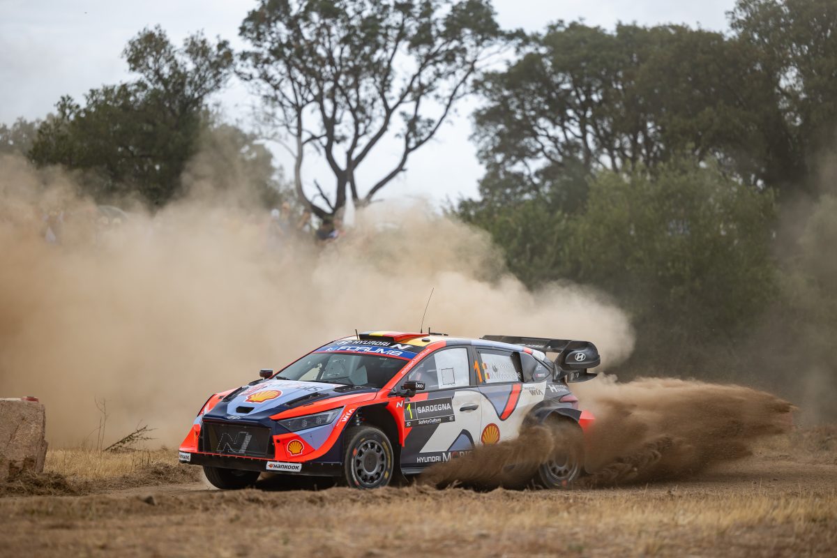 Thierry Neuville/Martijn Wydaeghe beim Shakedown der Rallye Sardinien