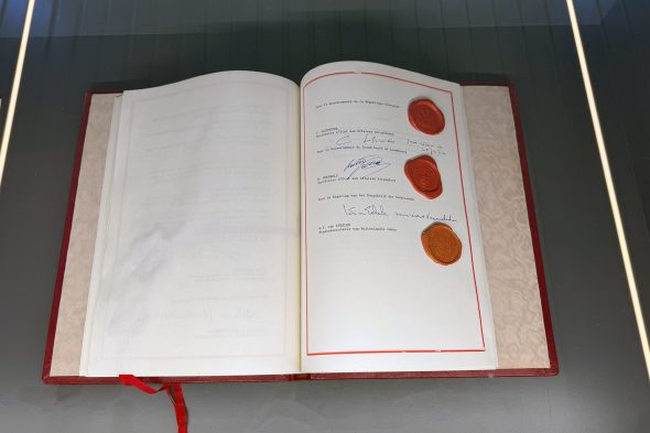 40 Jahre Schengen-Abkommen - Original-Abkommen