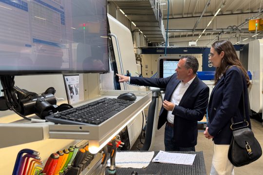 Ministerin Simonet bei Firma Mockel in Eupen