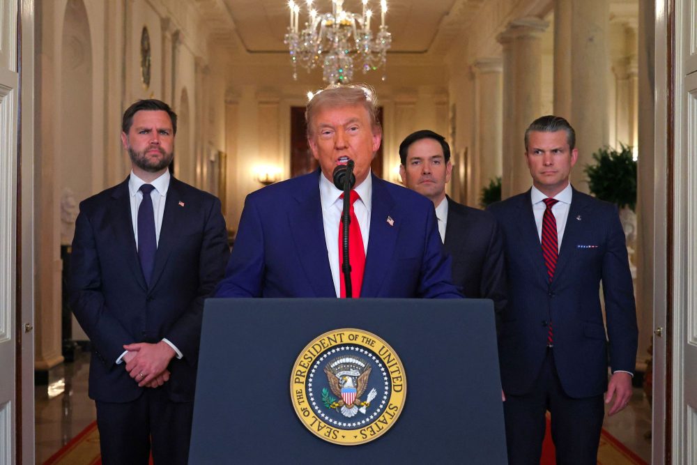 US-Präsident Trump bei seiner Rede an die Nation